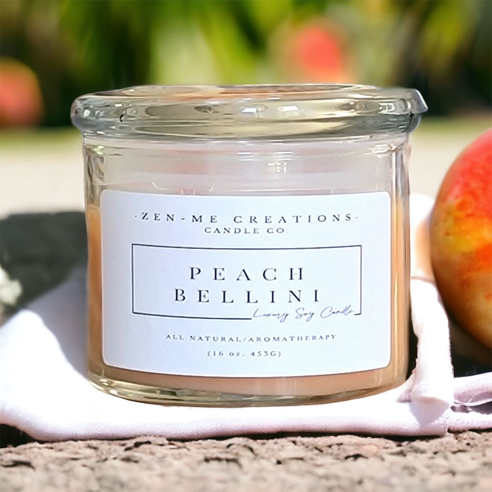 Thumbnail: PEACH BELLINI LUXURY SOY CANDLE 