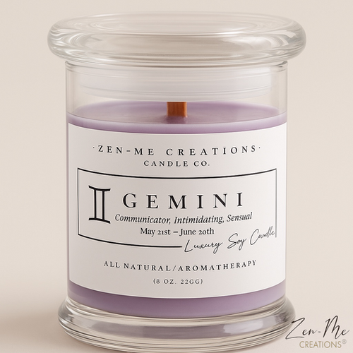 GEMINI LUXURY SOY CANDLE | Zen-Me Creations