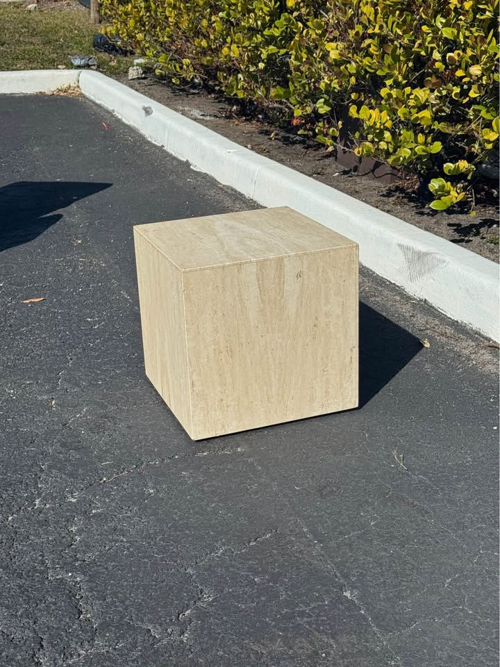 Thumbnail: Vintage Marble Table on Wheels