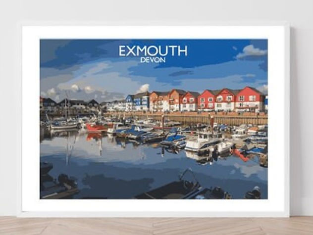 Digital Illustration of Exmouth, Devon