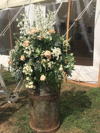 Milk Churn Flower Display