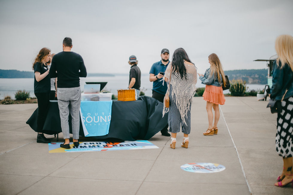 Outdoor Check-In Ground Stickers