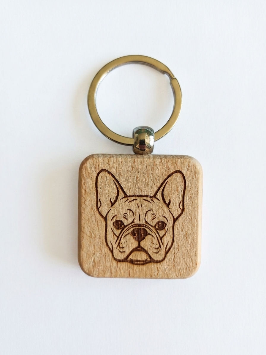 Porte-clés Chien Bouledogue