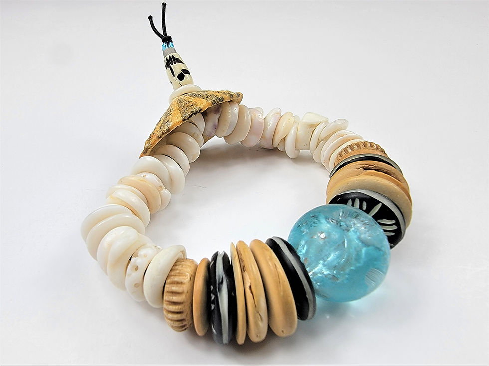 Thumbnail: Front view of the Islands To Highlands Seashells By The Seychelles Bracelet.