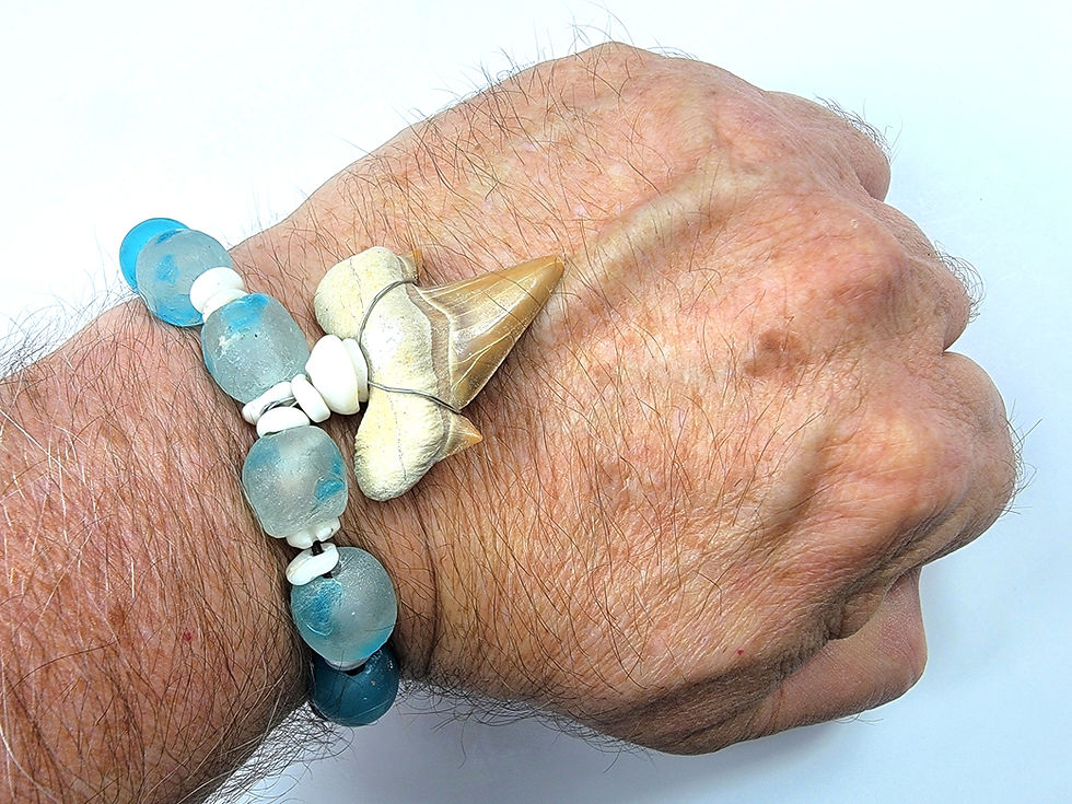Thumbnail: Photograph of a man's wrist wearing the Islands To Highlands Sea of Cortez Bracelet.