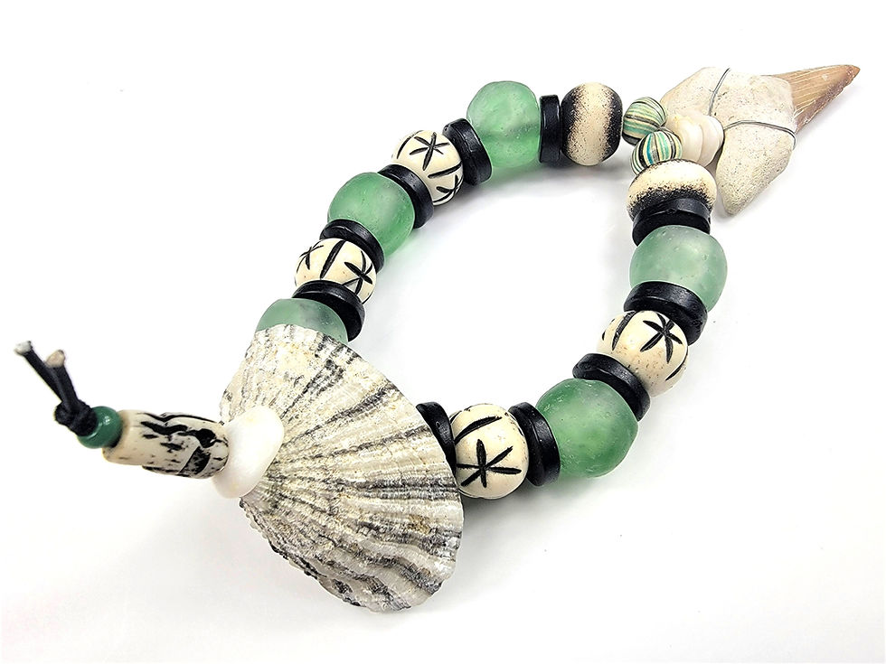 Thumbnail: Back view of the Islands To Highlands Down The Cape Bracelet.