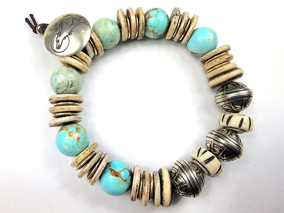 Top view of the Islands To Highlands Yavapai County Bracelet.