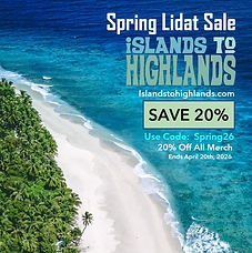 Islands To Highlands Spring Sale banner.