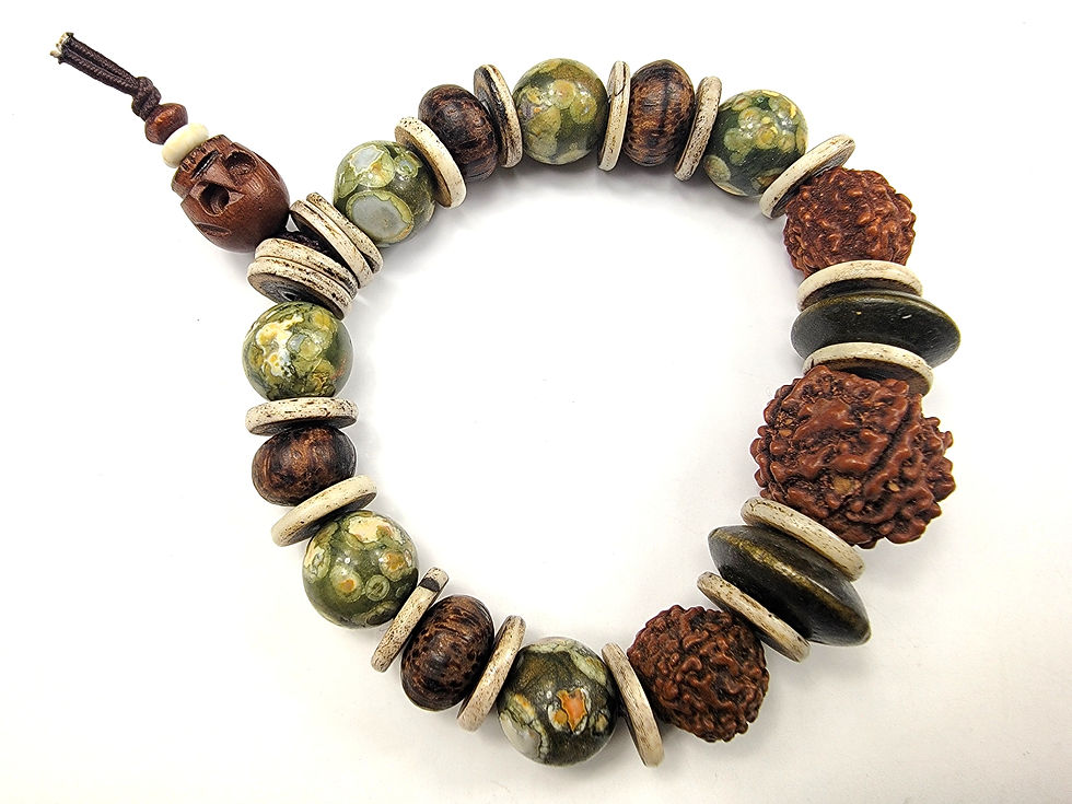 Top view of the Islands To Highlands Chakrata Bracelet.