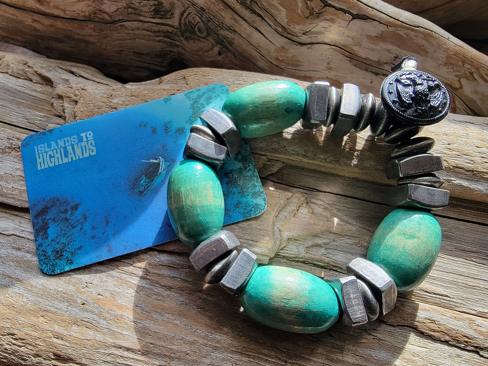 Thumbnail: Photograph of the Islands To Highlands Gloucester Harbor Bracelet and product card.