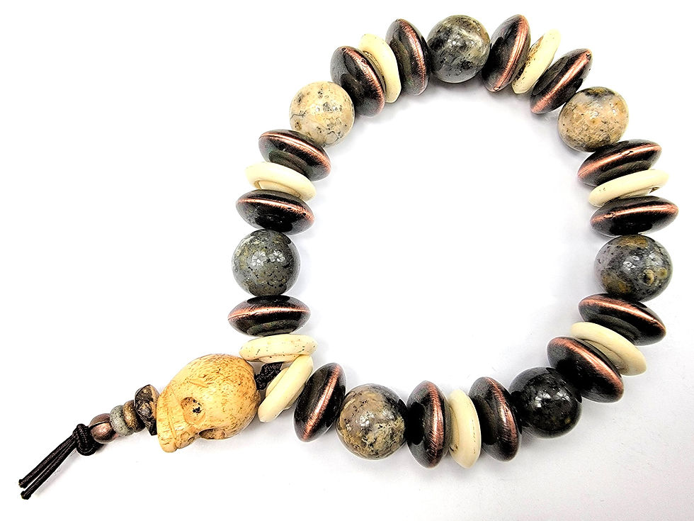 Thumbnail: Back view of the Islands To Highlands Basque Country Bracelet.