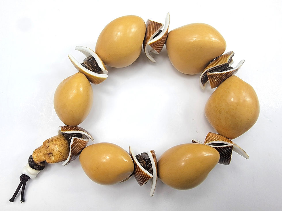 Thumbnail: Alternate top view of the Islands To Highlands Gun Beach Bracelet.