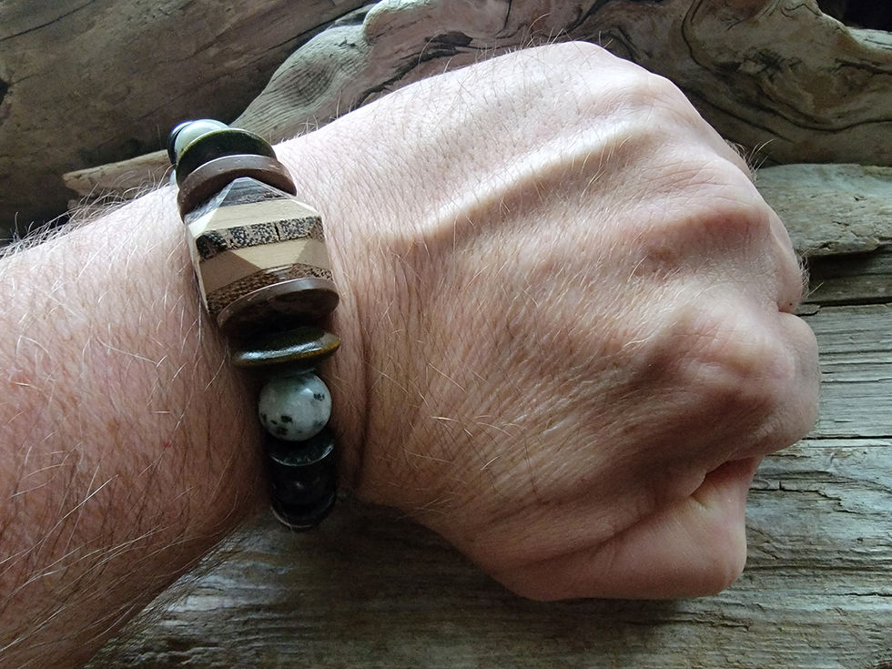 Thumbnail: Photograph of a man's wrist wearing the Islands To Highlands Klaksvik Faroe Islands Bracelet.