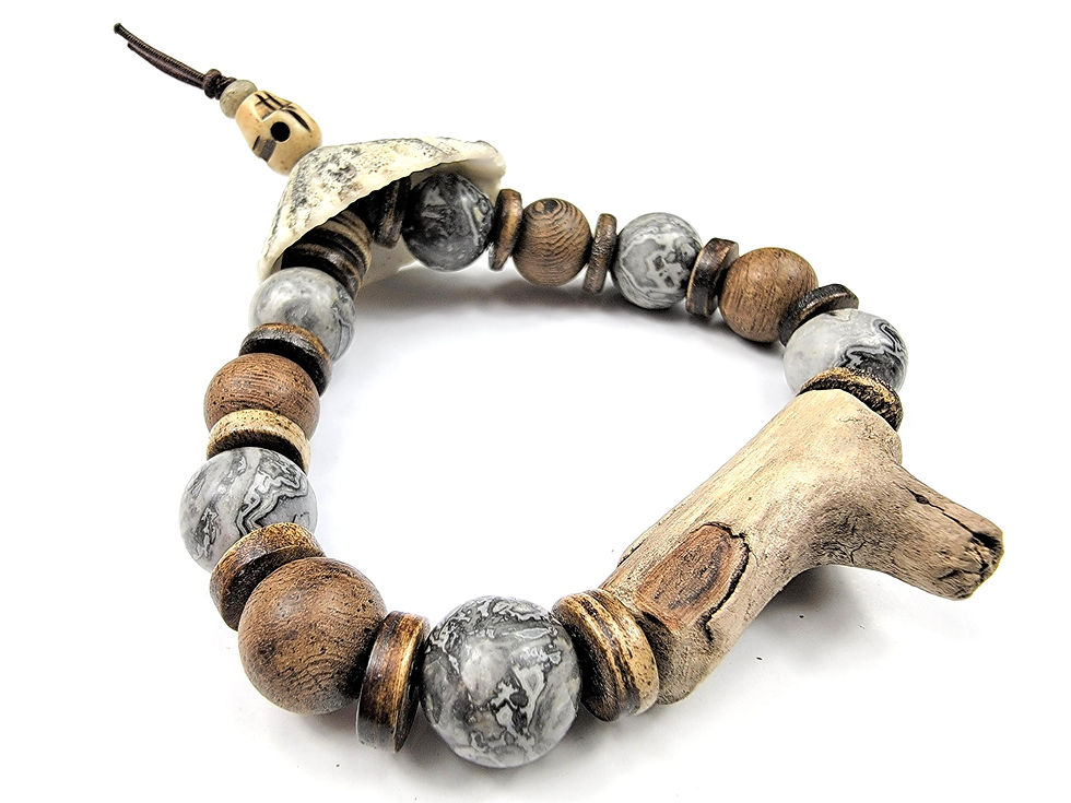 Thumbnail: Front view of the Islands To Highlands Anglesey Coastal Path Bracelet.