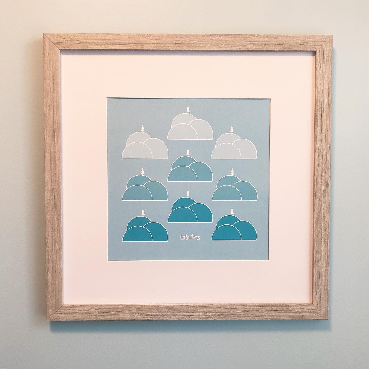 Hills and Trees Framed Print