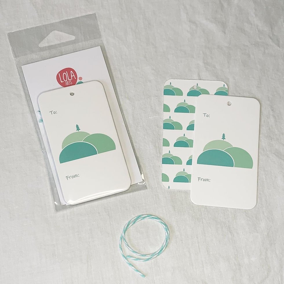 Thumbnail: Hills and Trees Gift Tags