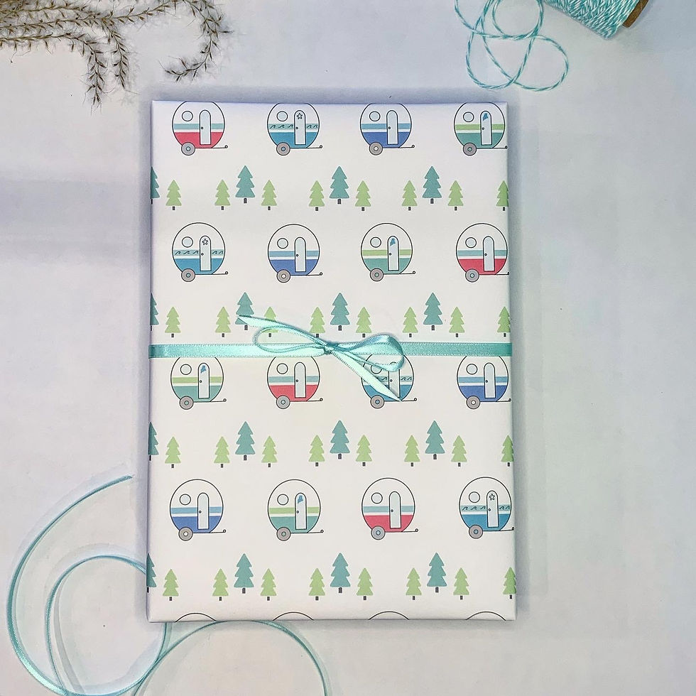 Thumbnail: w camper wrapping paper