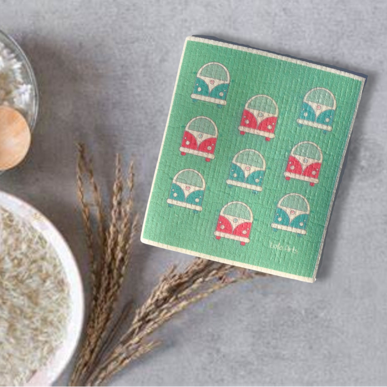 VW Bus Swedish Dish Cloth