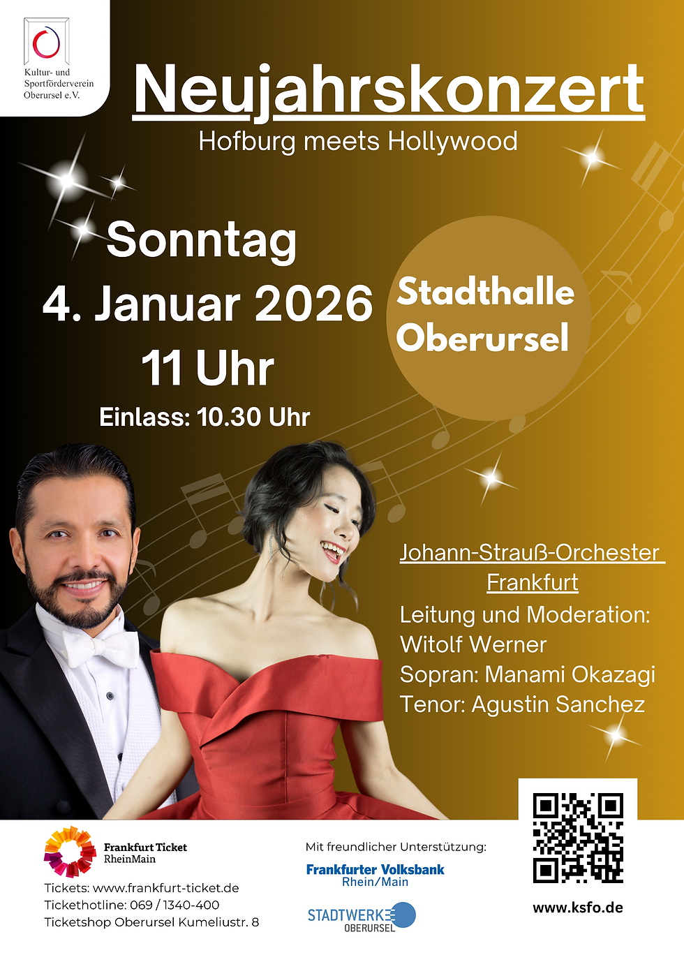 Neujahrskonzert am Sonntag, 04.01.2026