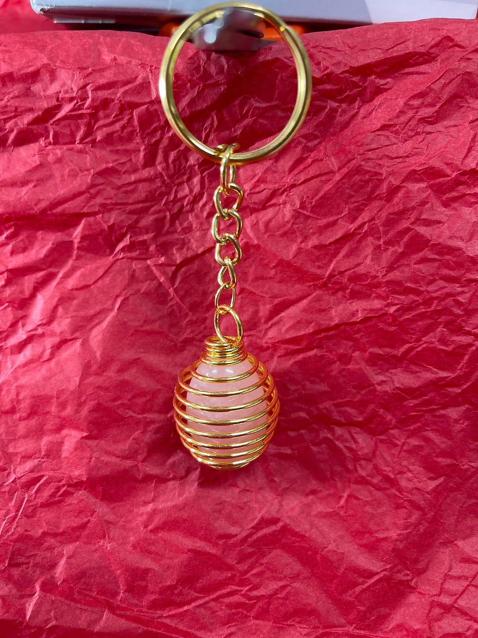Thumbnail: Key ring with crystal