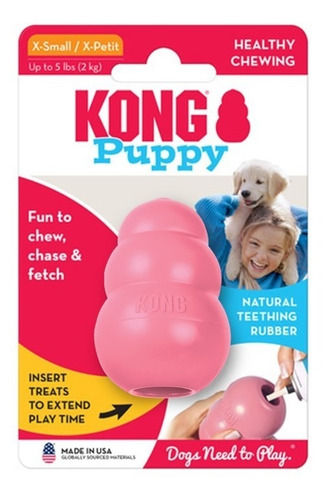 Kong Classic Portapasabocas Caucho Perro Puppy Raza Mini