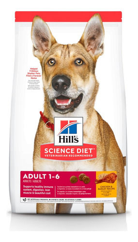 Hill´s Science Diet Adult 1-6 Pollo | Perro Mediano X 7.5 Kg