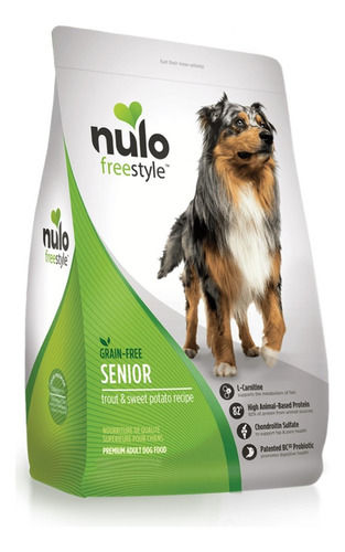 Nulo Grain Free Dog Senior Trucha | Alimento Perro X 4.5 Lb
