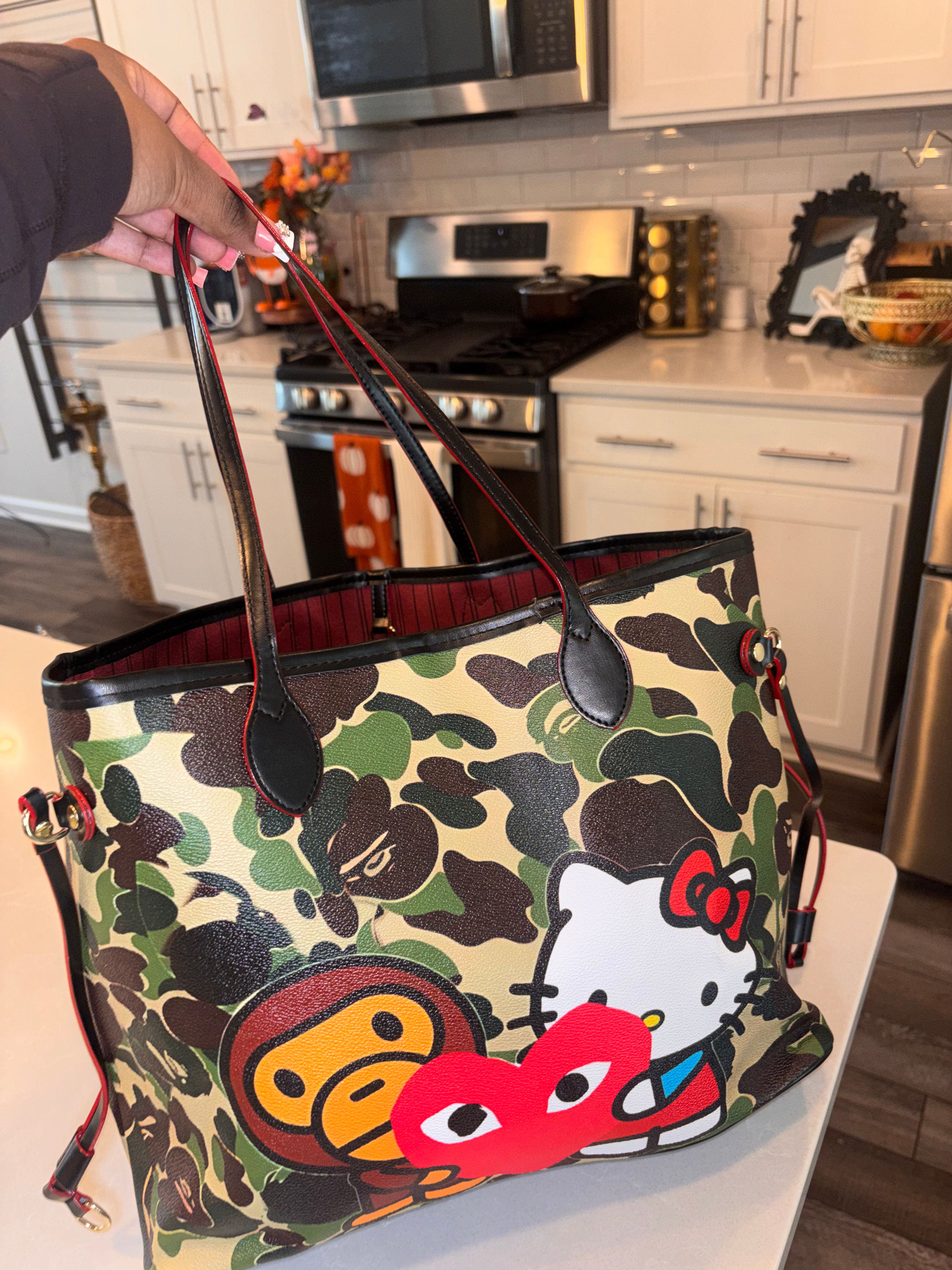 HK Goes Camo Tote Bag 