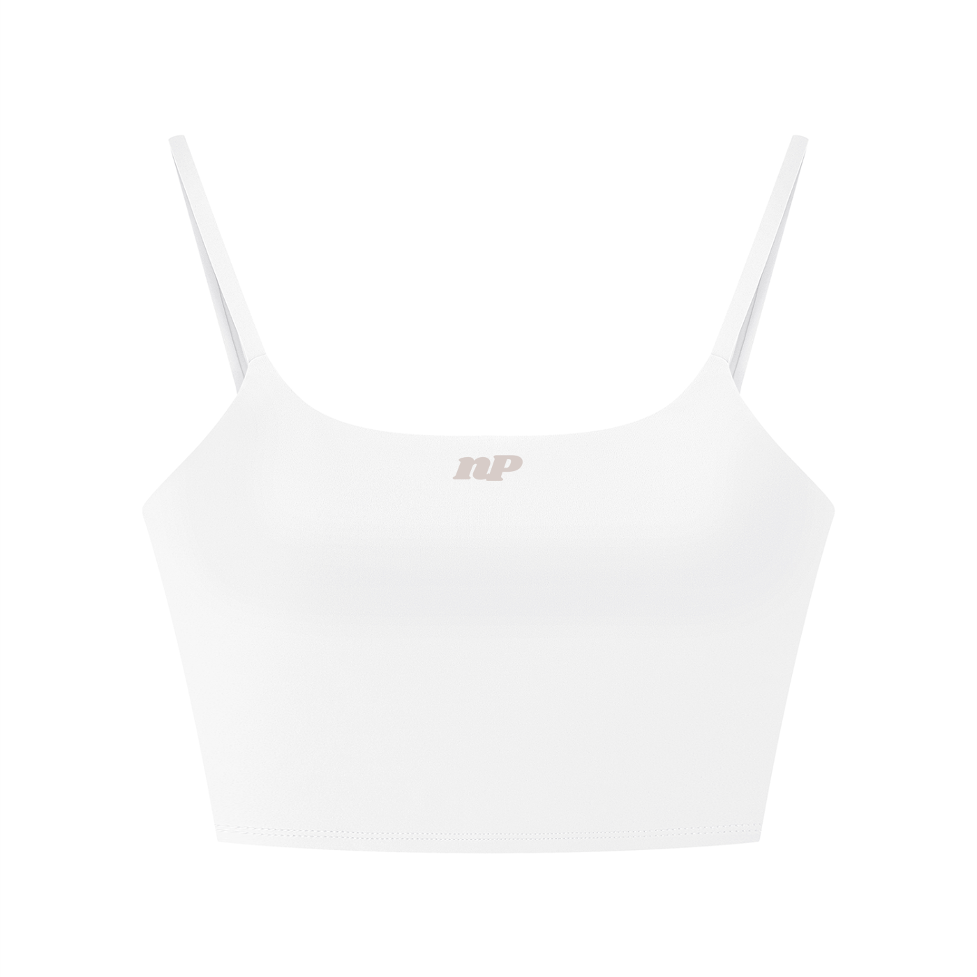 noPo Women's Solid Color Sports Bra