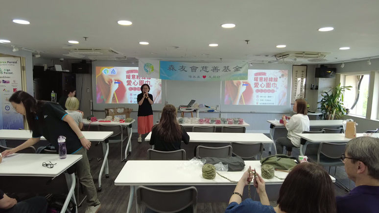 曖意經緯線 愛心圍巾工作坊 相片 20