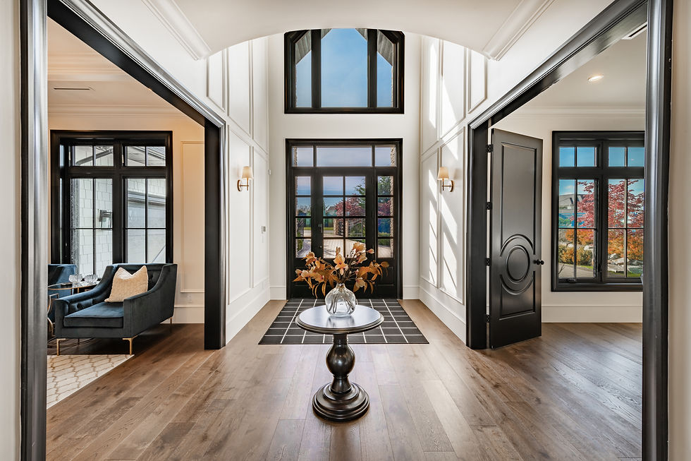 stately luxurious elegant entry hall foyer