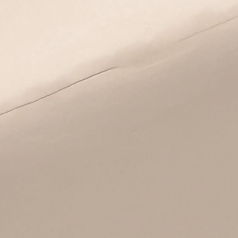 crack and water spot in the ceiling