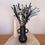 Thumbnail: black and white dried flower arrangement with vase