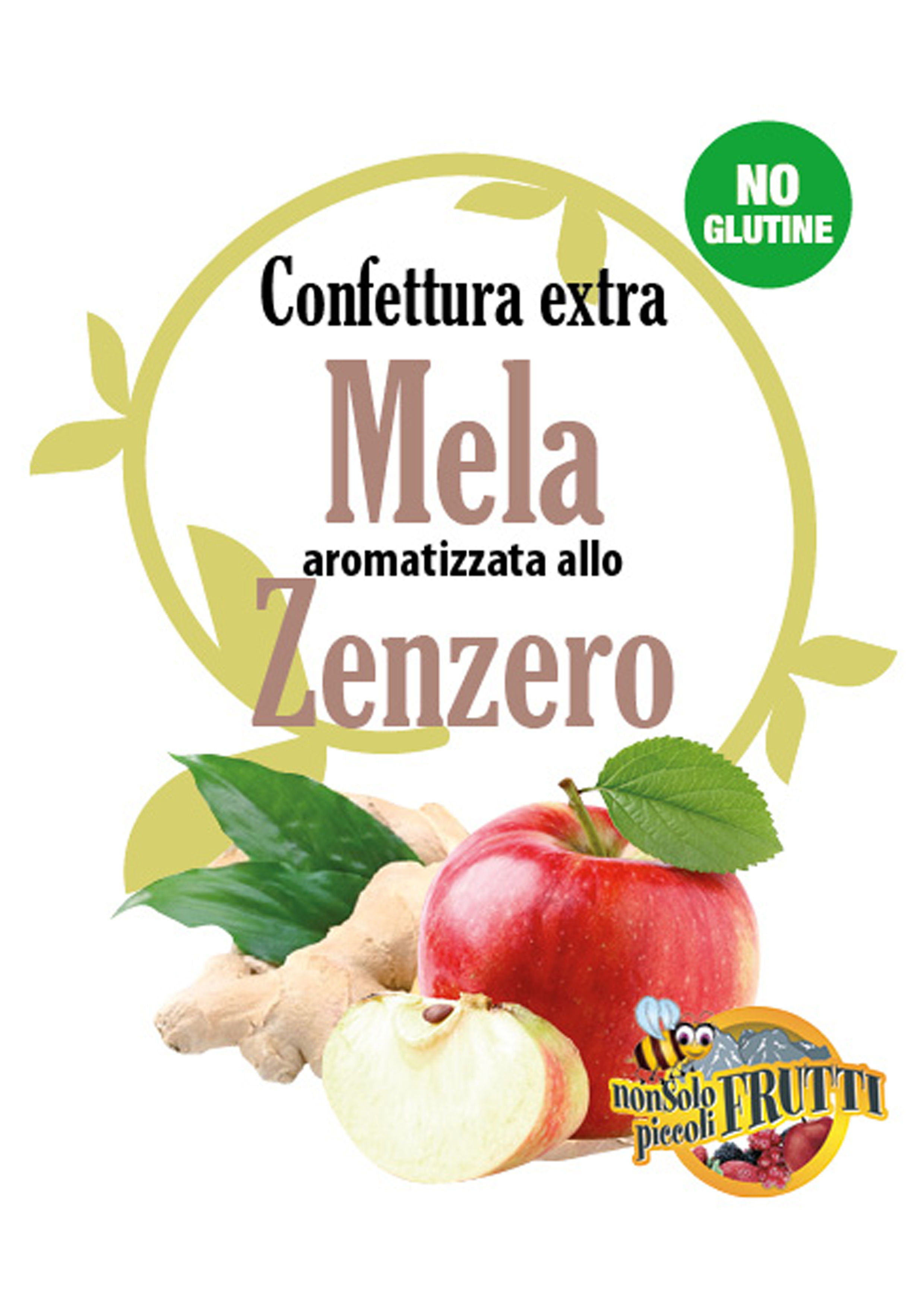Mela aromatizzata allo Zenzero con zucchero gr 212