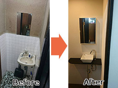 トイレの手洗い例