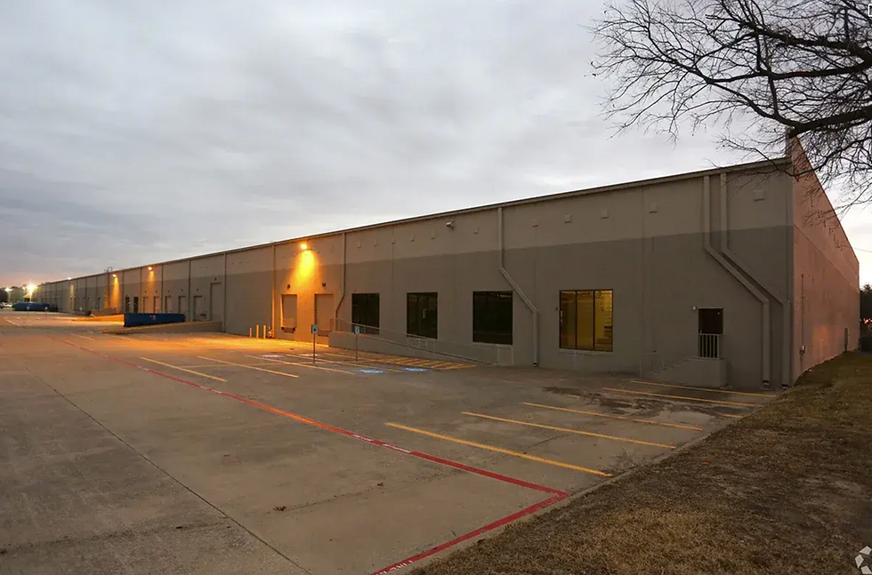 Commercial building for business storage solutions.