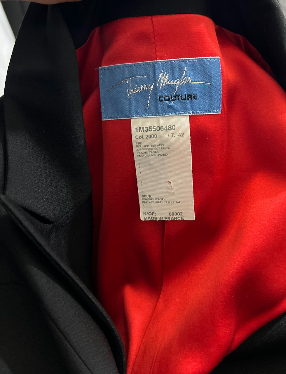 Thumbnail: THIERRY MUGLER Label