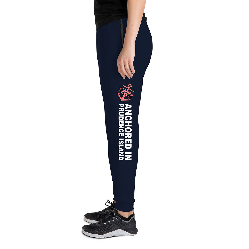 Thumbnail: Anchored In Prudence Island - Unisex Sweatpants - Coral