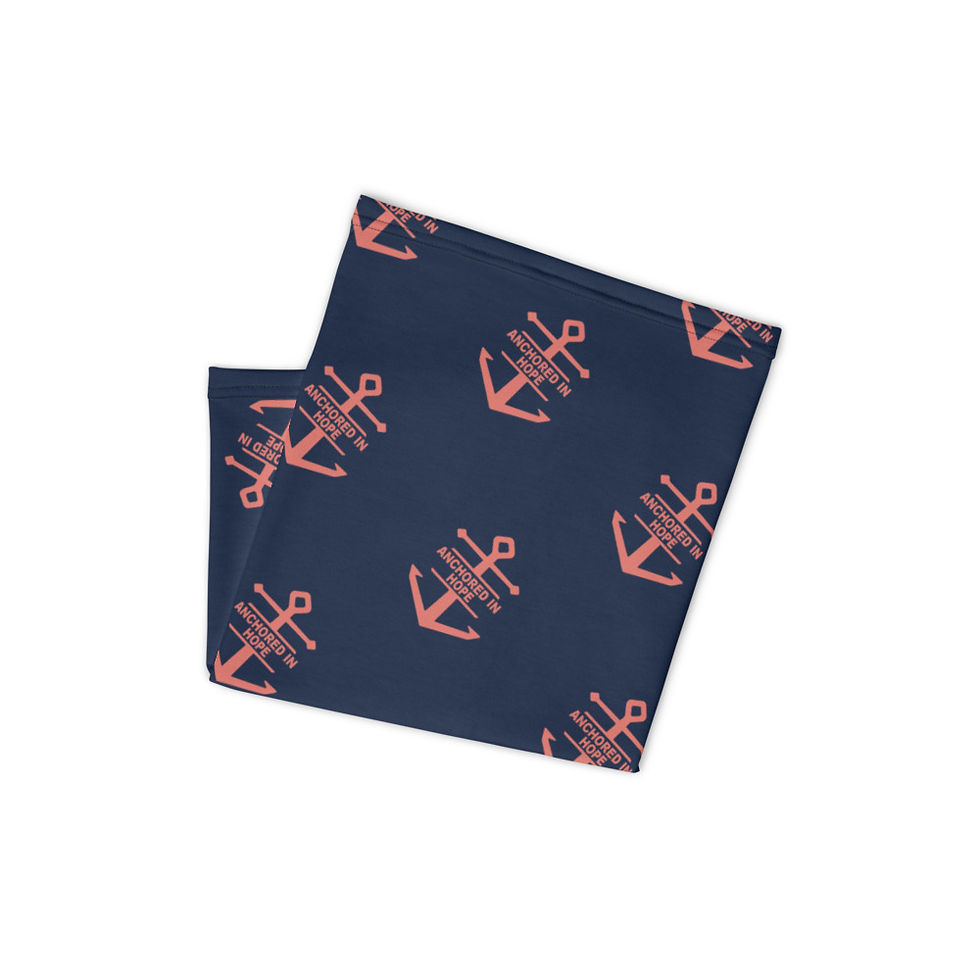 Thumbnail: Anchored In Hope Neck Gator Coral Logo