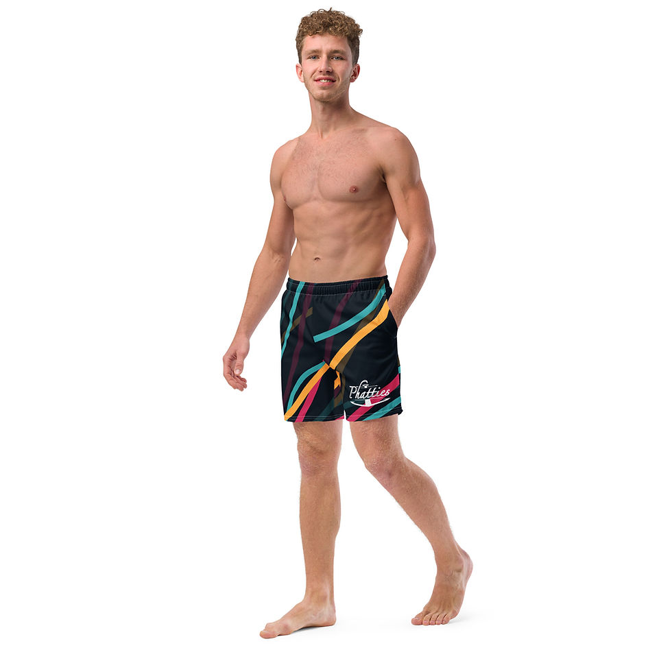 Thumbnail: Phatties Men's swim trunks.  Short cut for those PHAT thighs
