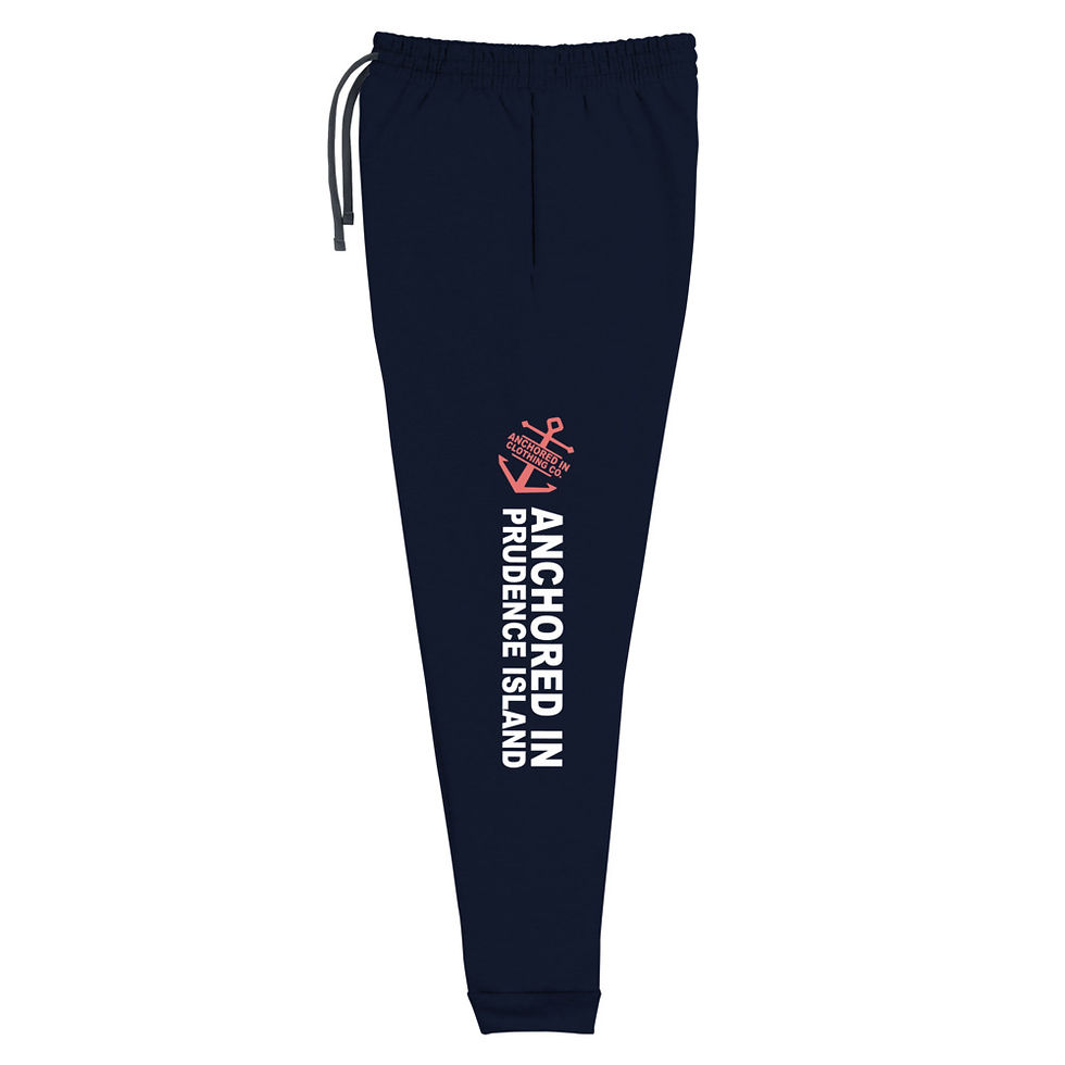 Thumbnail: Anchored In Prudence Island - Unisex Sweatpants - Coral
