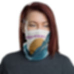 Thumbnail: Shred Threads Neck Gaiter - Golden Mountain Sunset