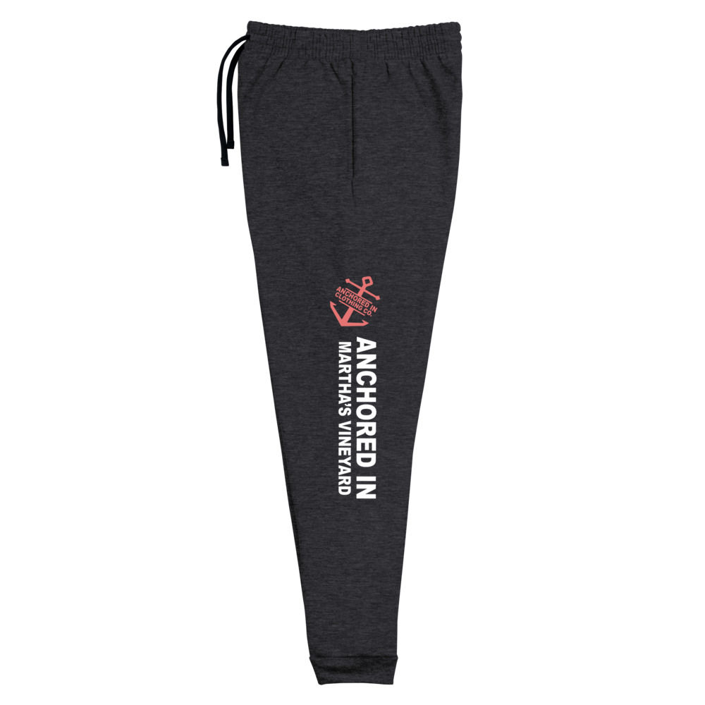 Anchored In Martha's Vineyard - Unisex Sweatpants - Coral