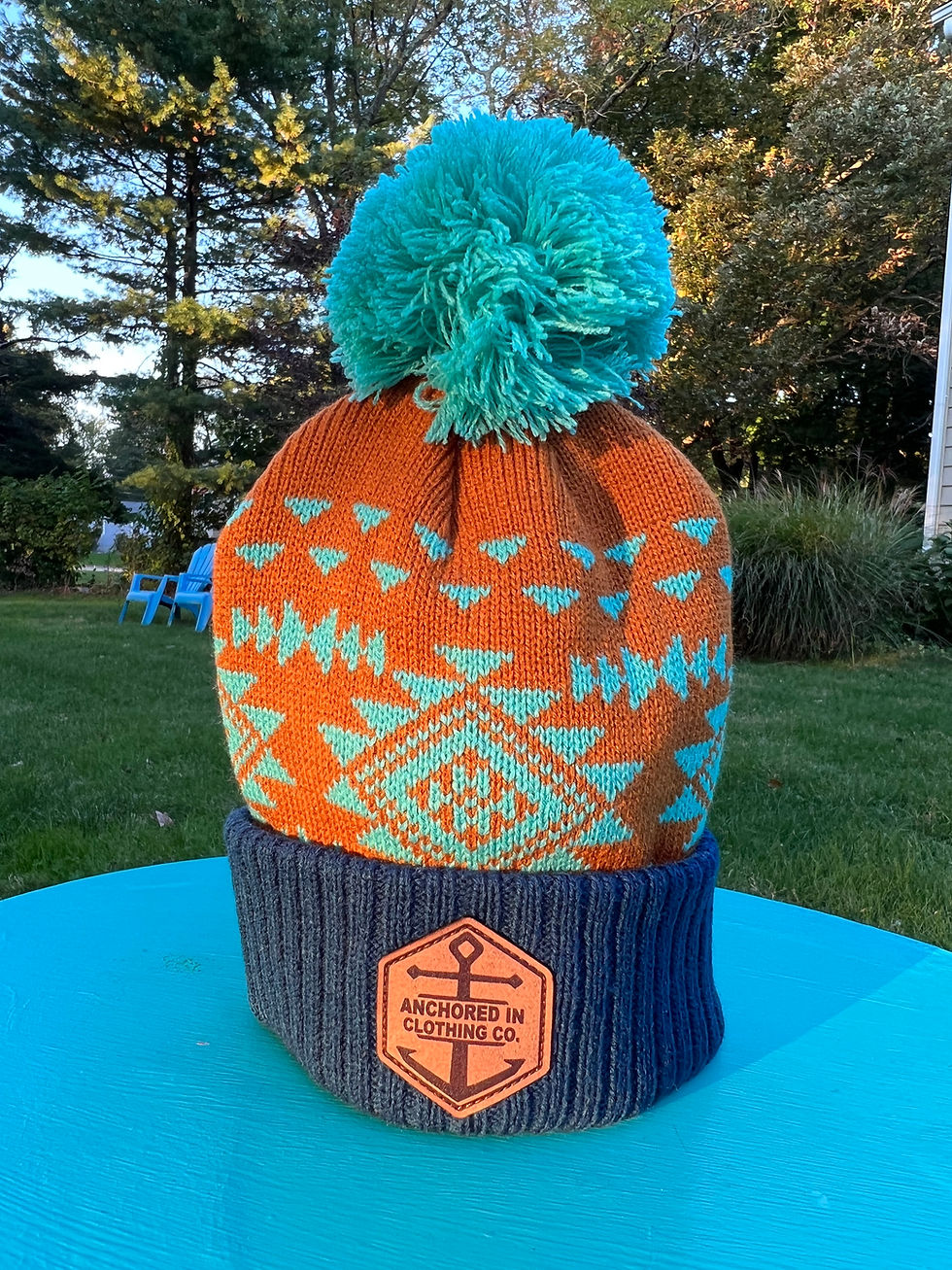 Thumbnail: Anchored In Clothing Co Aztec Beanie - Womens & Youth Size