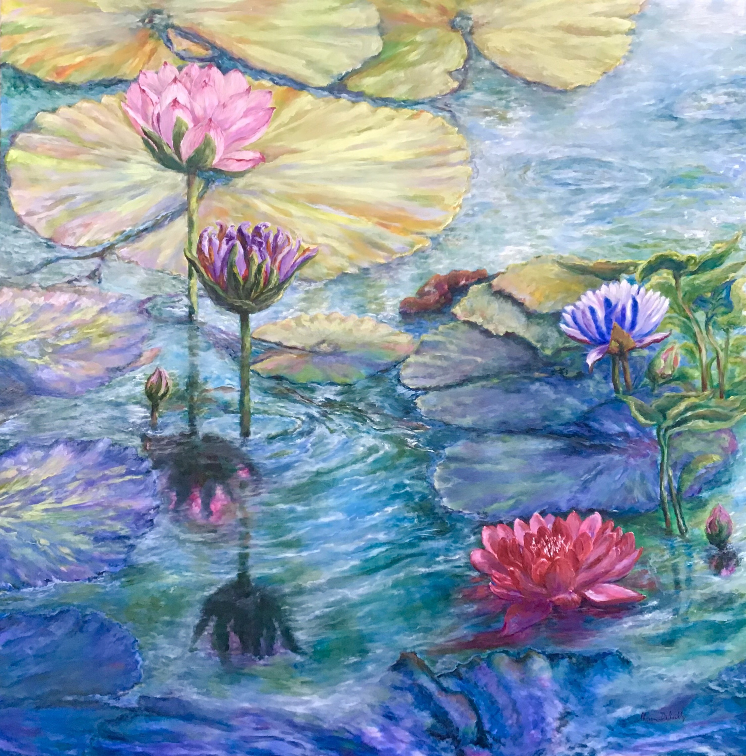 Reflections on Water Lilies