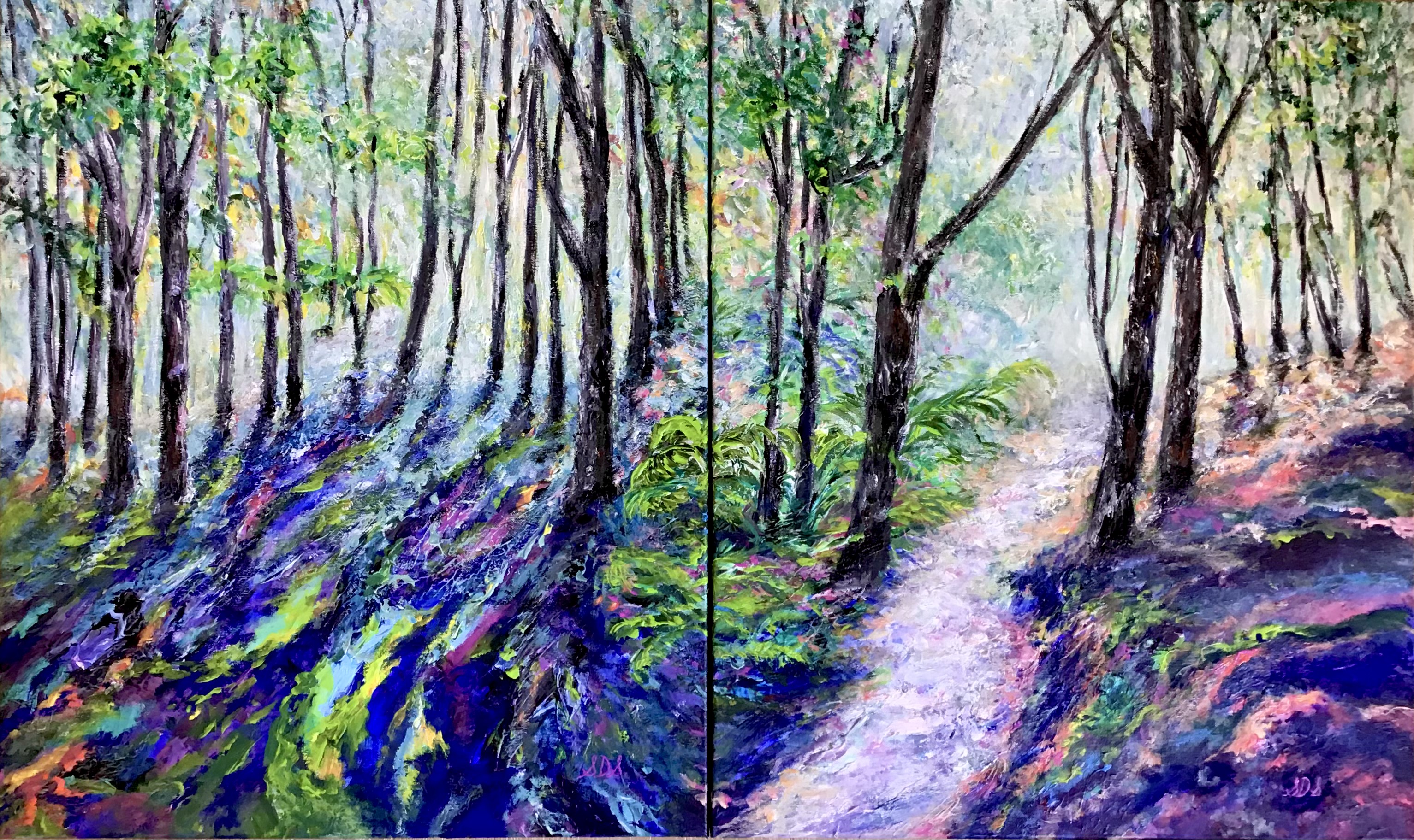 Through The Forest - Diptych
