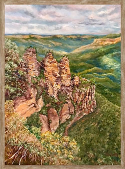 Three Sisters In The Blue Mountains