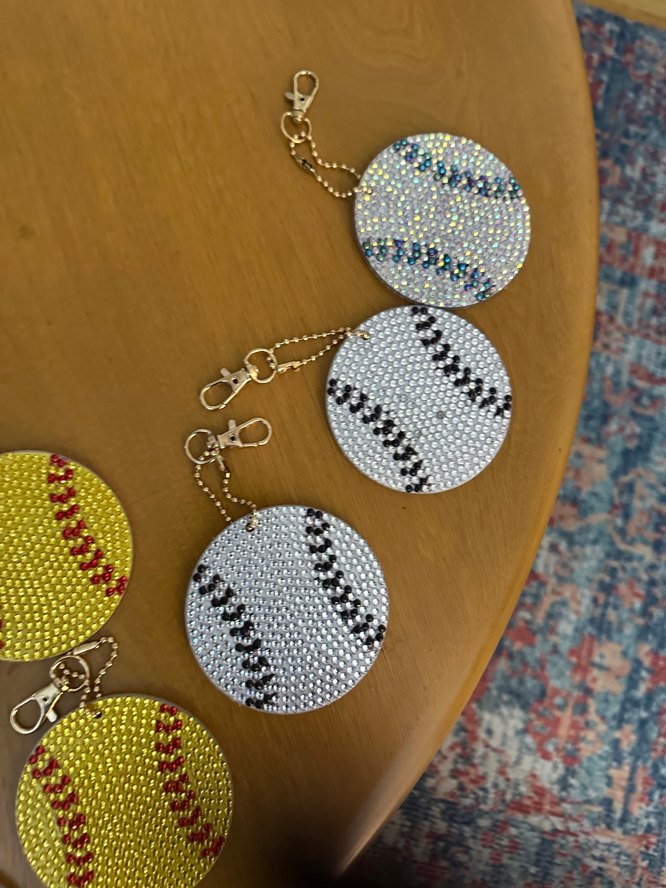 Baseball keychains