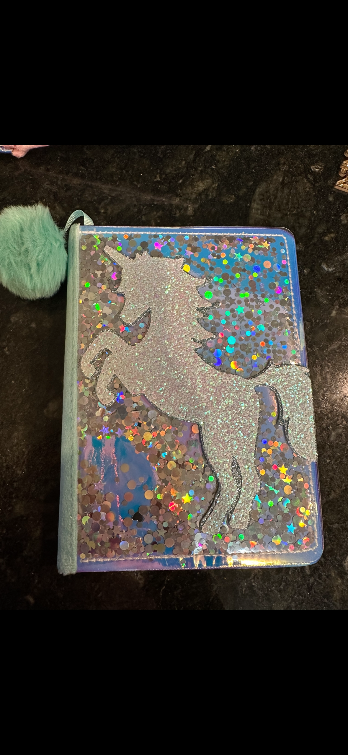 Unicorn lined journal, soft back