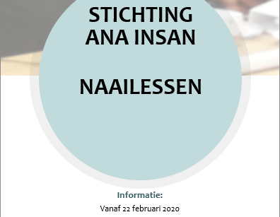 Stichting Ana Insan verzorgt naailessen! Kom jij ook?
